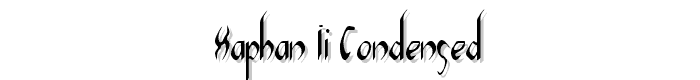 Xaphan II Condensed font